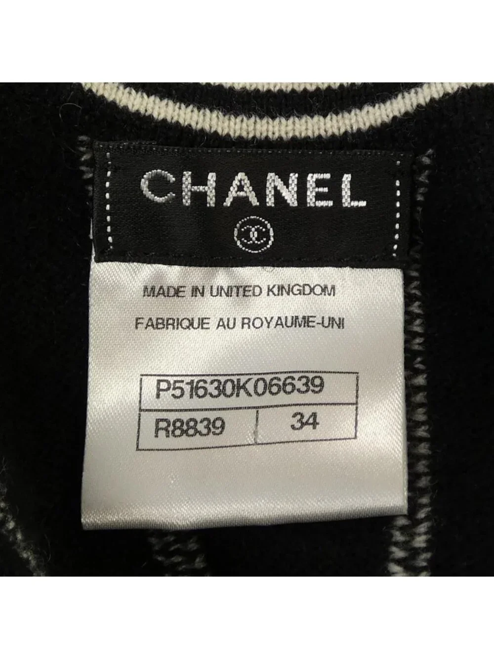 Chanel Knit Sweater Black